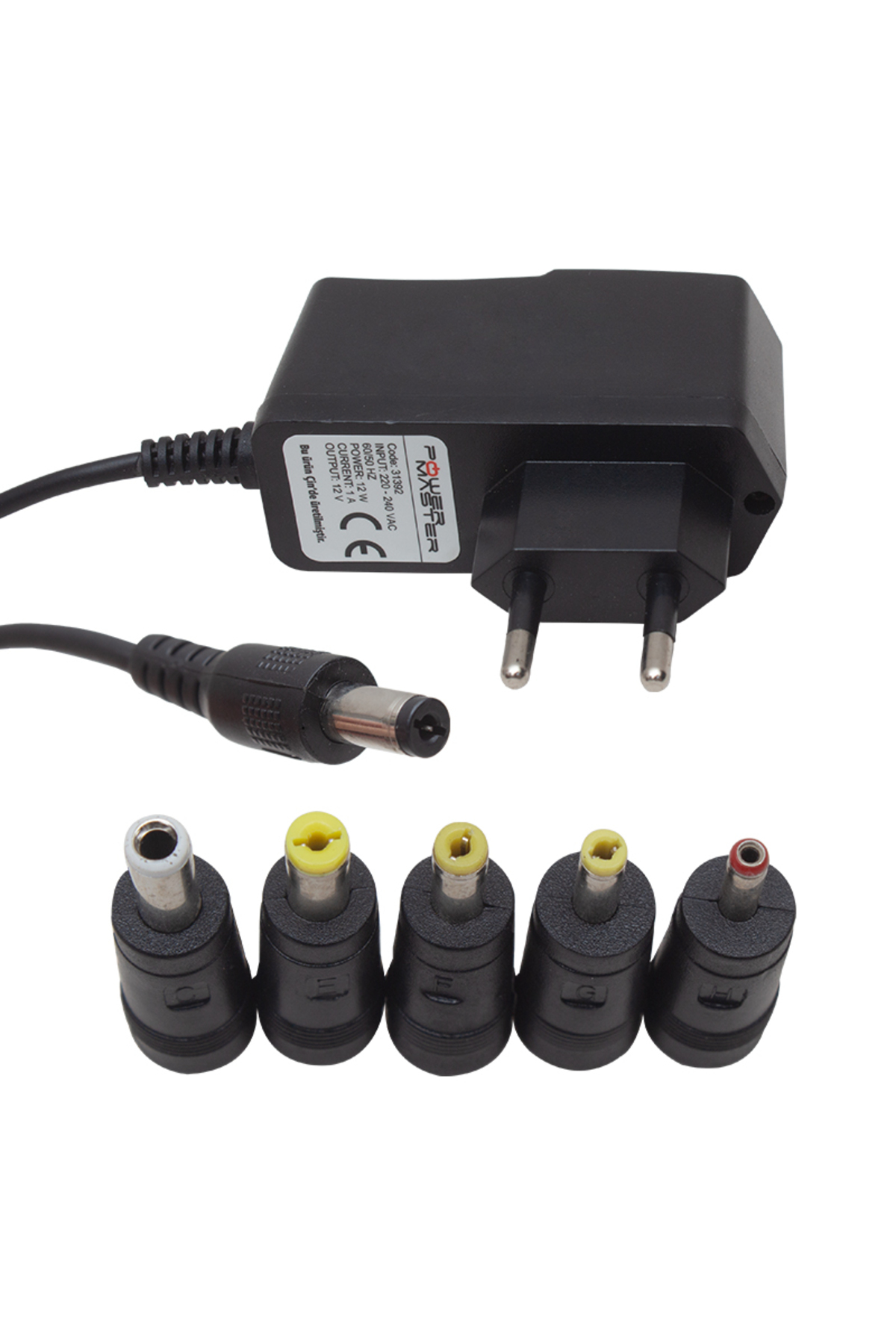 Priz Tipi 12 Volt 1 Amper 4 Uçlu Kablolu Plastik Adaptör AXE7-B43X