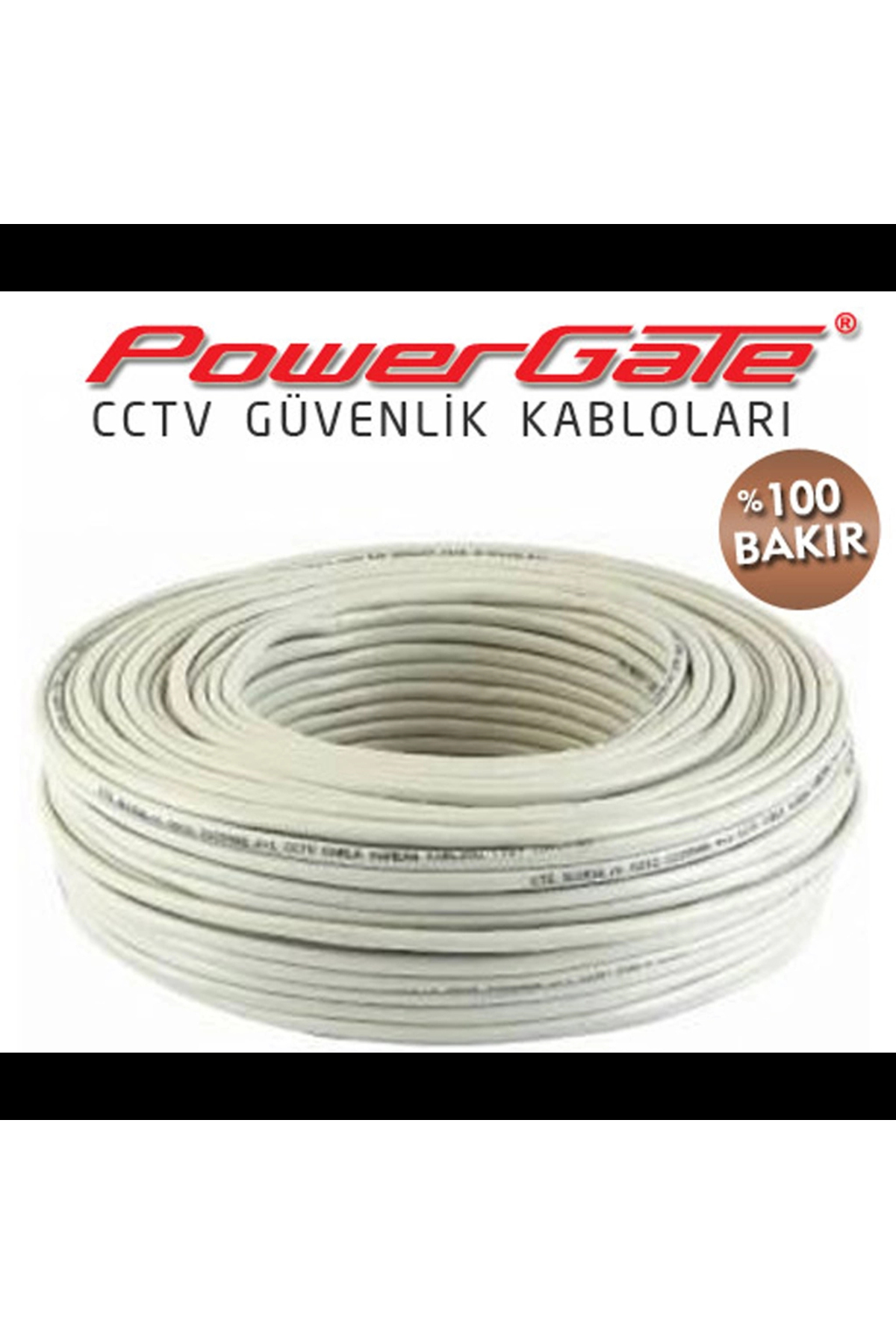 Pro 100mt, 2+1 (2x0,50+0,33) %100bakır, Cctv Güvenlik Kablosu