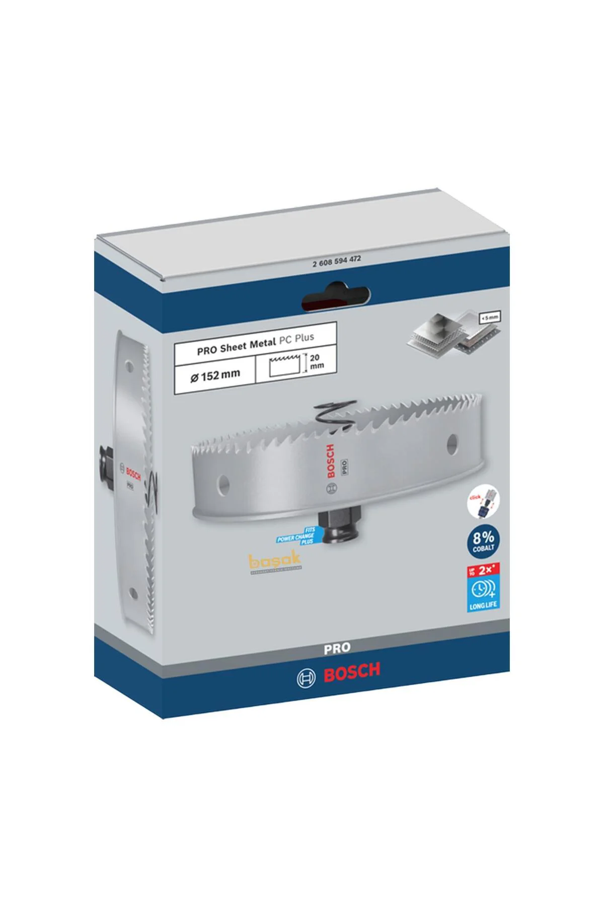 Pro 152 mm Yaylı İnox ve Çelik Kesim Panç 2608594472