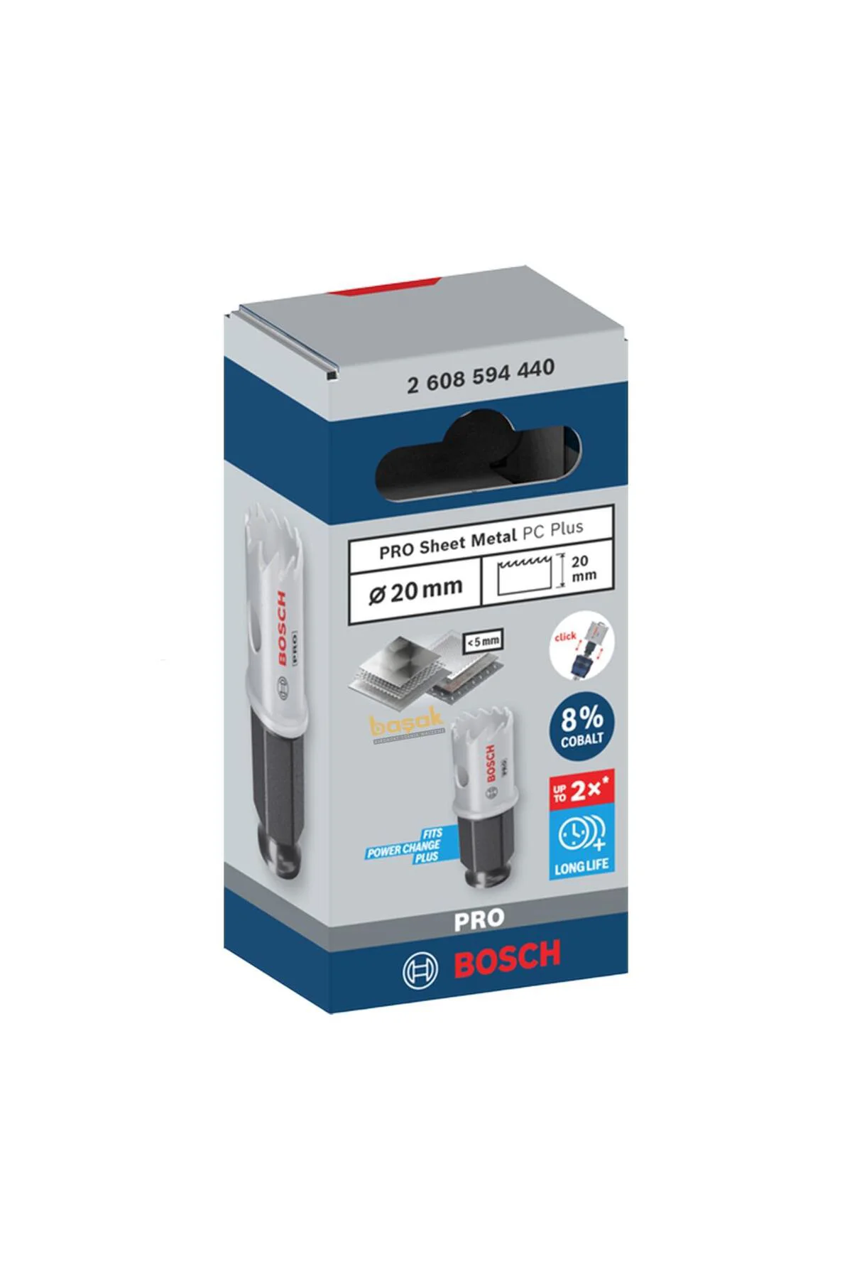 Pro 20 mm İnox ve Çelik Kesim Panç 2608594440