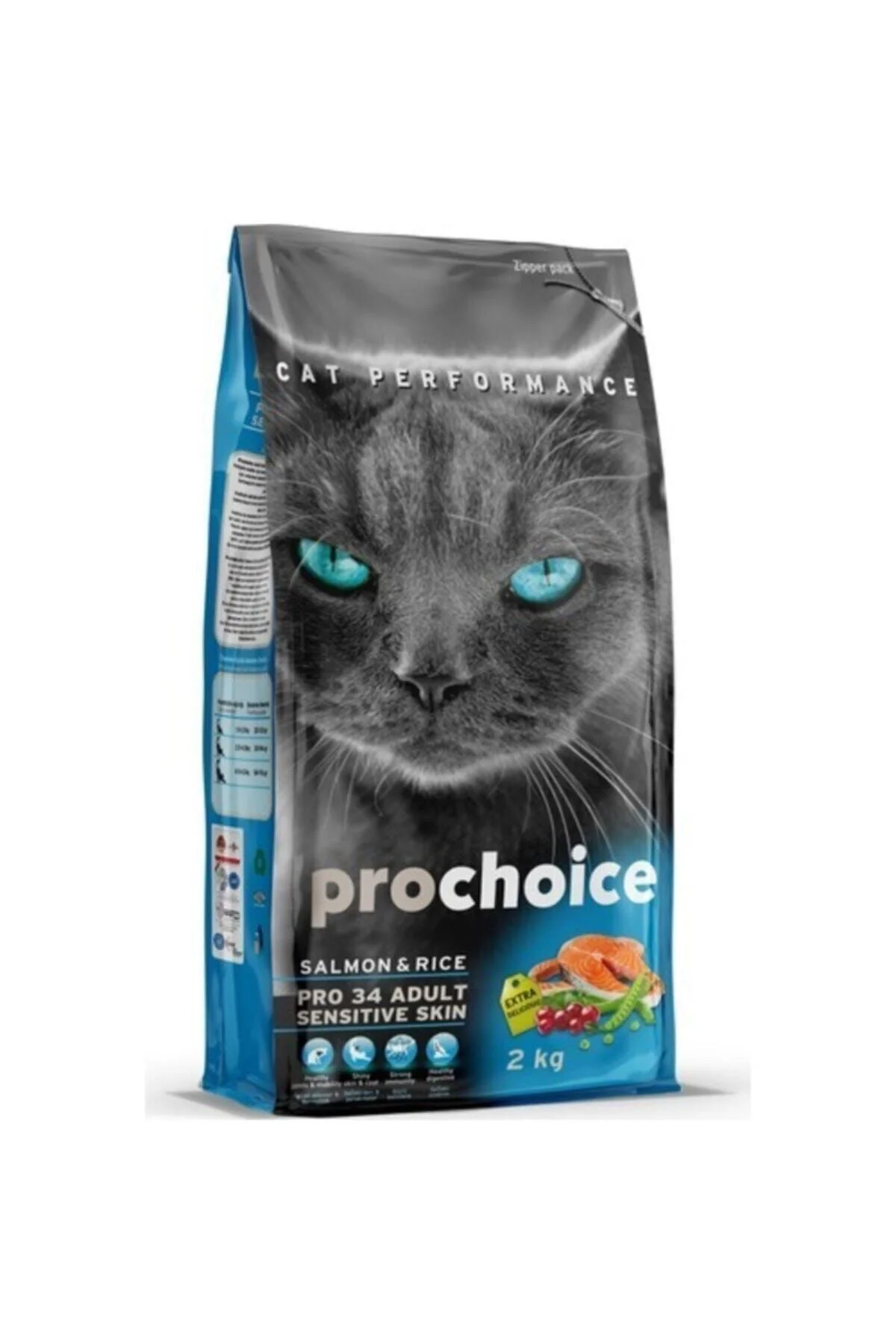 Pro 34 Adult Salmon Somonlu Kedi Maması 2 kg Pro 34 Adult Salmon Somonlu Kedi Maması 2 kg