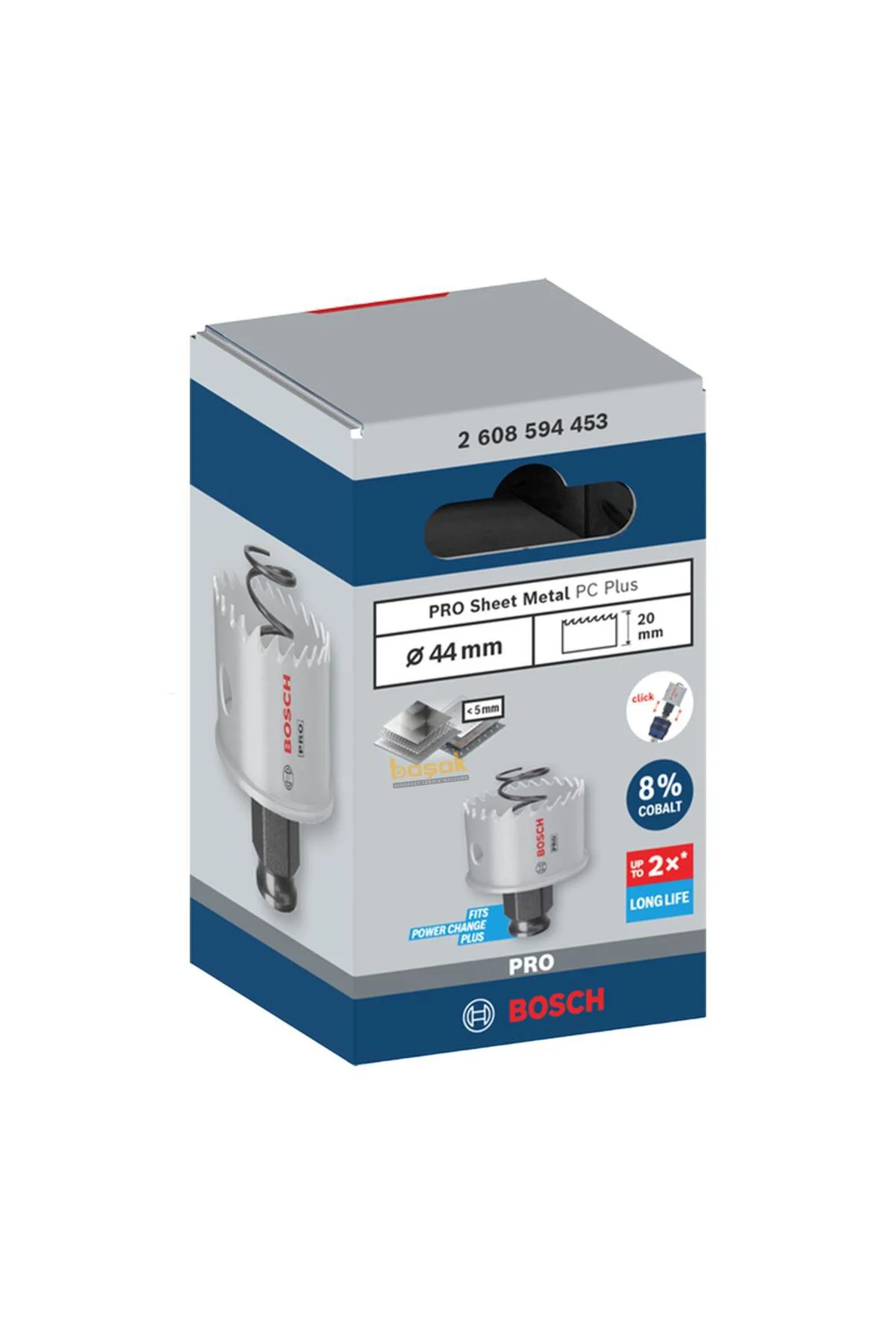 Pro 44 mm Yaylı İnox ve Çelik Kesim Panç 2608594453