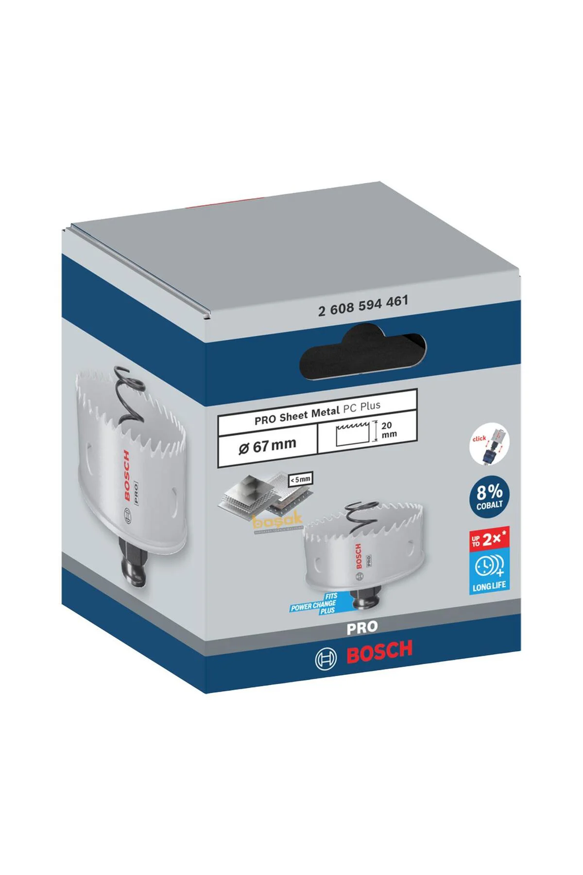 Pro 67 mm Yaylı İnox ve Çelik Kesim Panç 2608594461