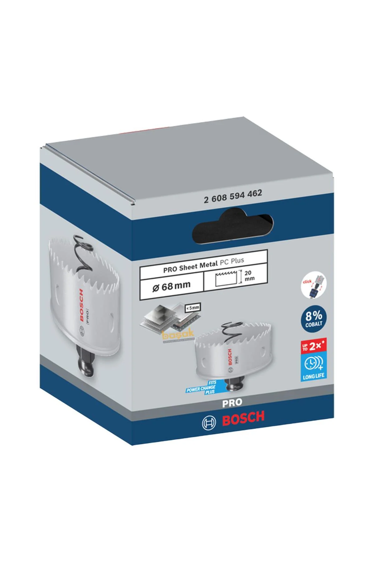 Pro 68 mm Yaylı İnox ve Çelik Kesim Panç 2608594462