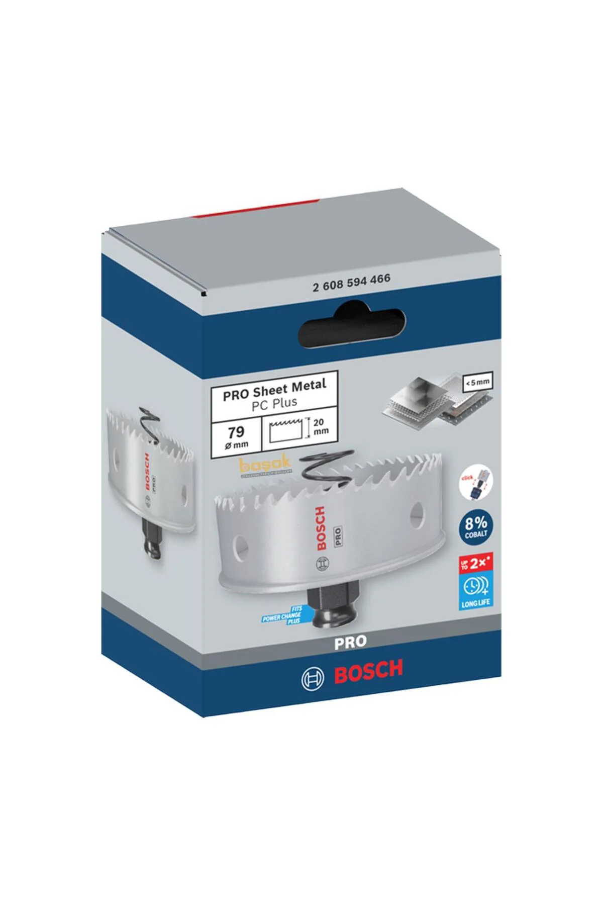 Pro 79 mm Yaylı İnox ve Çelik Kesim Panç 2608594466