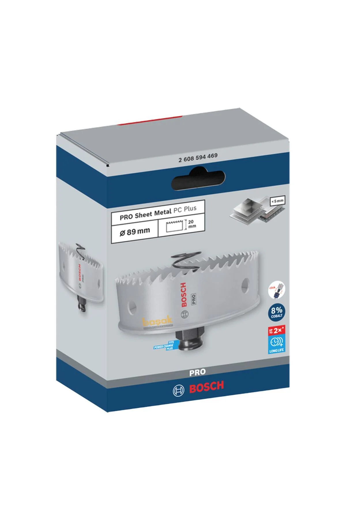 Pro 89 mm Yaylı İnox ve Çelik Kesim Panç 2608594469