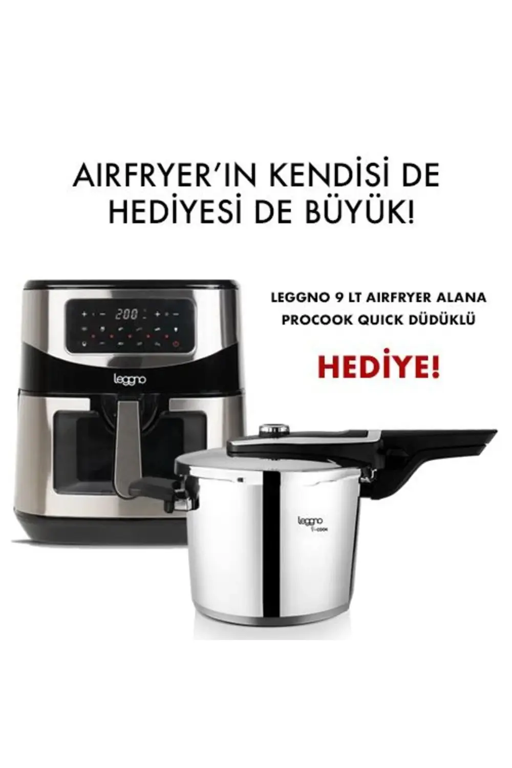 Pro Aır Fryer Quıck Düdüklü Tencere