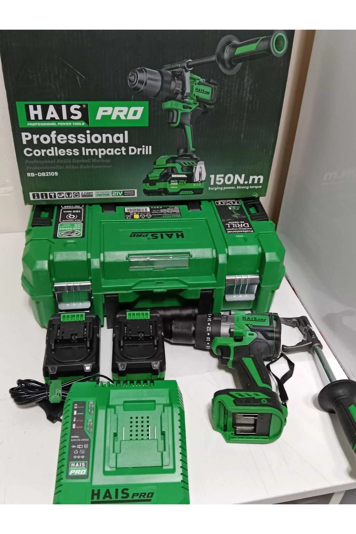 PRO AKÜLÜ DARBELİ MATKAP 150N.M 21V 4AH RB-DB2109