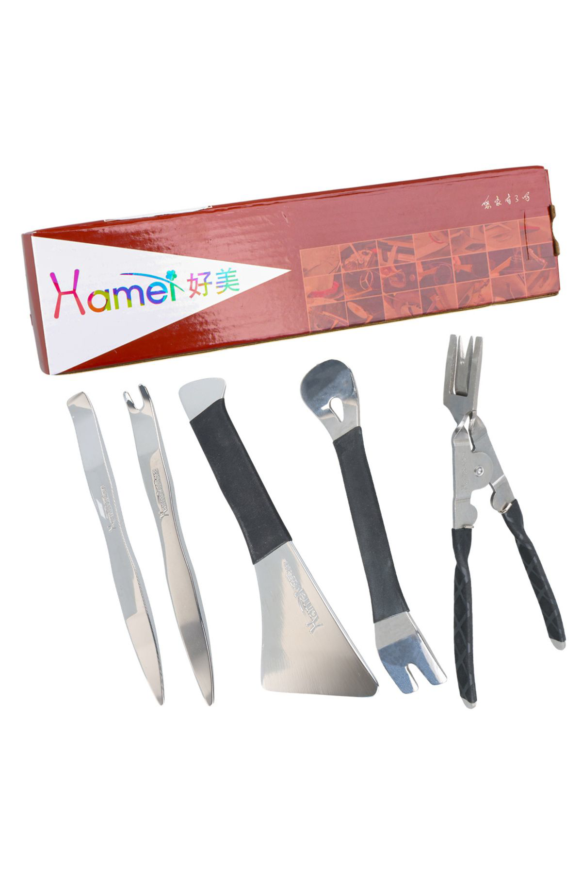 Ok Aksesuar Pro Araç Kapi Kolu Çerçeve Sökme Seti Paslanmaz Çelik (5 Farkli A Ok Aksesuar Pro Araç Kapi Kolu Çerçeve Sökme Seti Paslanmaz Çelik (5 Farkli A