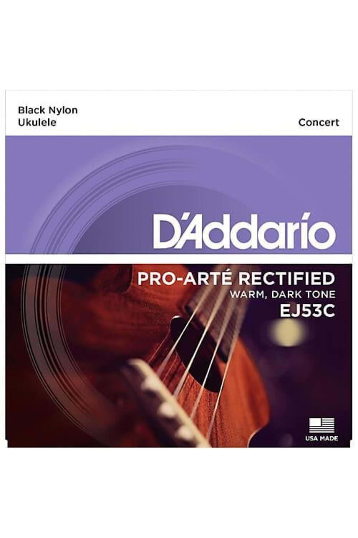 Pro-Arte EJ53C Concert Ukulele Teli - Black Nylon