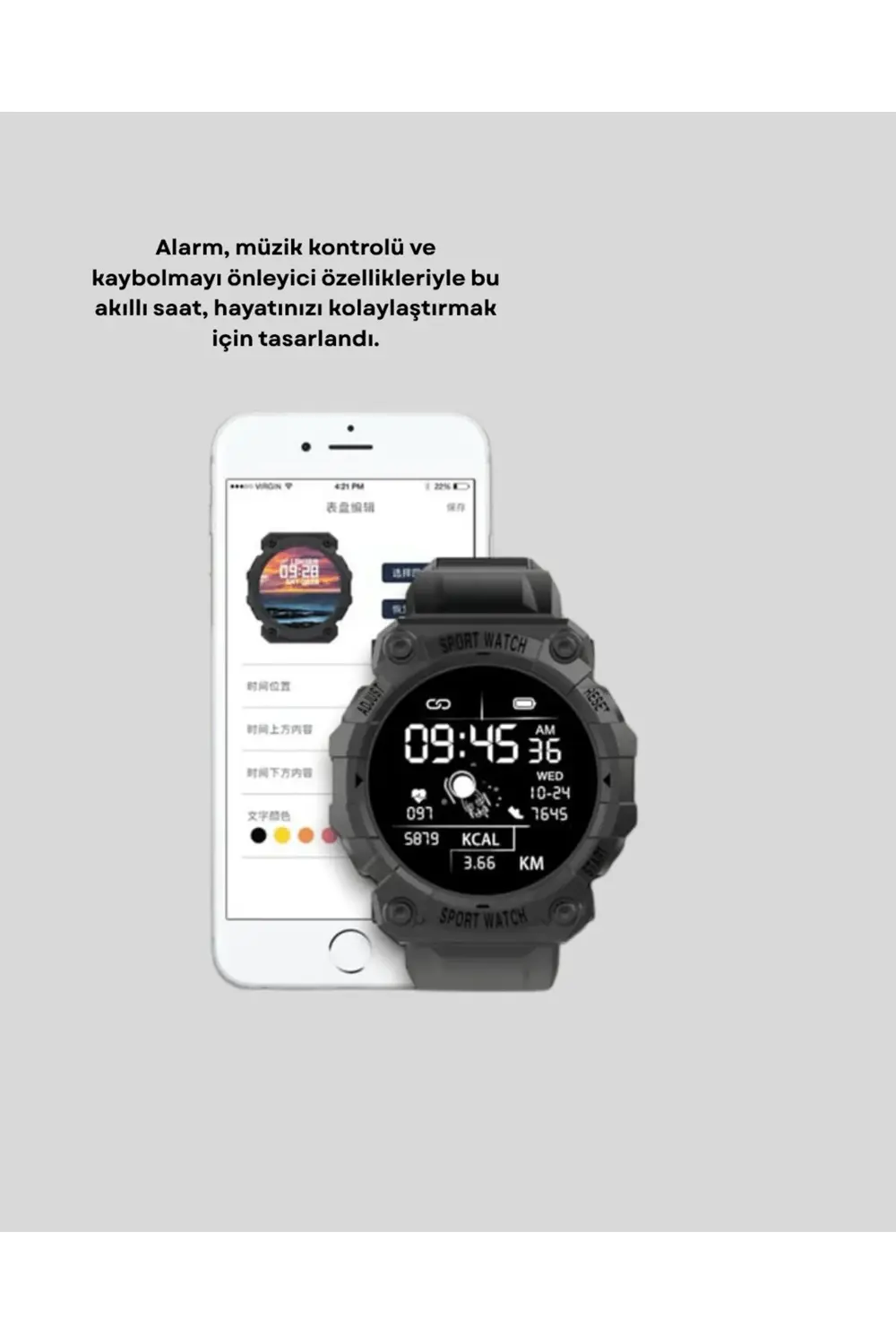 Pro Bluetooth Akıllı Saat – Kalp Atış, Kan Basıncı ve Uyku Takibi