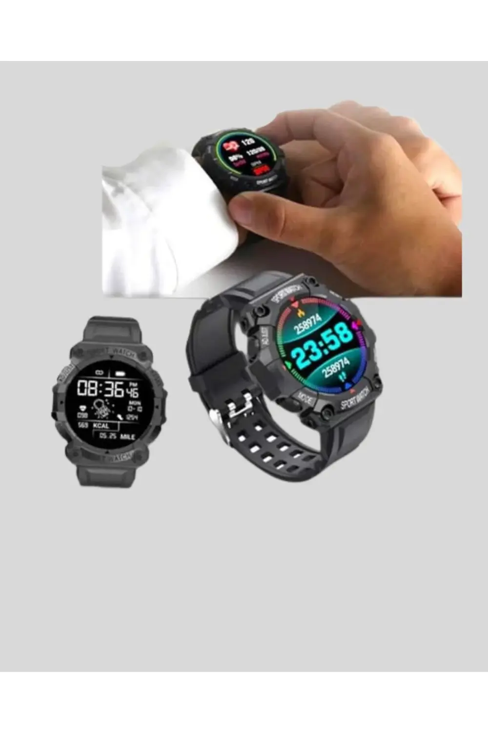 Pro Bluetooth Akıllı Saat – Kalp Atış, Kan Basıncı ve Uyku Takibi