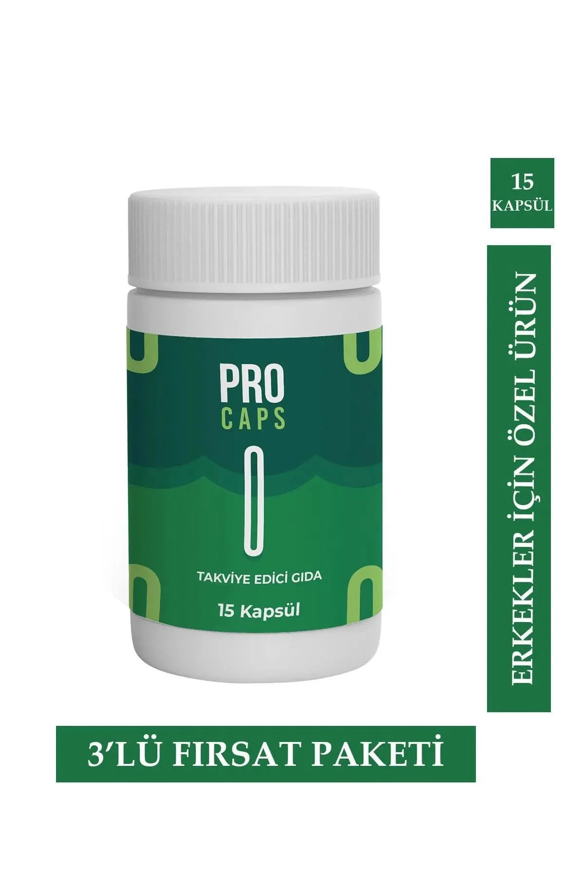 Pro Caps Erkekler İçin Güç Destekleyici Takviye - 45 Kapsül (15'li X 3) Fiyatı, Yorumları ve Özellikleri