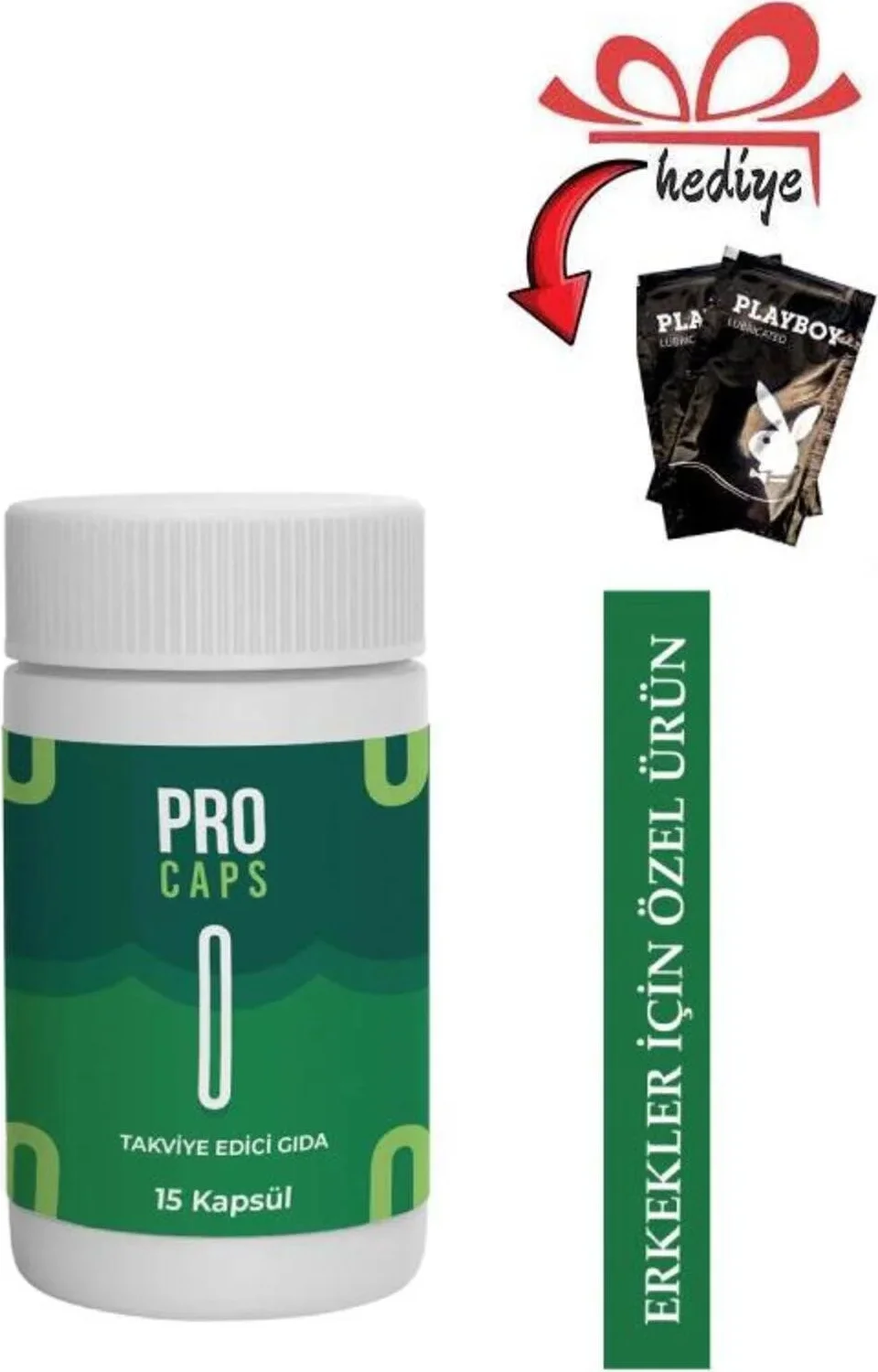 Pro Caps Erkekler İçin 15 Li Kapsül + Özel Kayganlaştırıcı Jel - Erkek Sağlığı Desteği Fiyatı, Yorumları ve Özellikleri