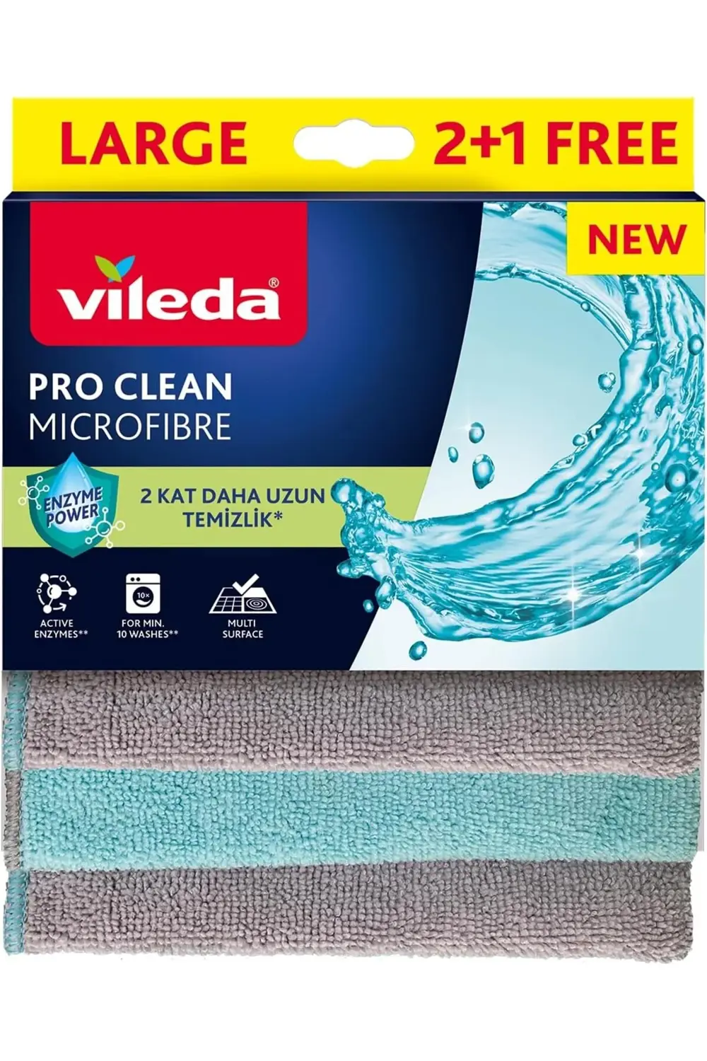 Pro Clean Aktif Enzimli Mikrofiber Temizlik Bezi, 3’lü Paket 1174