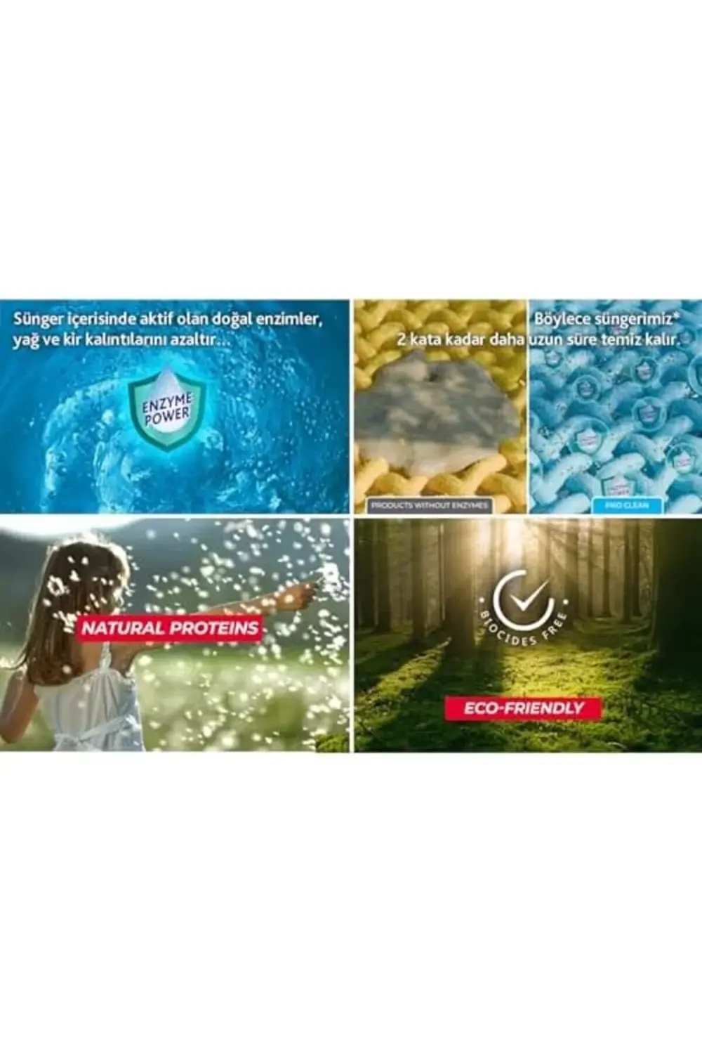 Pro Clean Aktif Enzimli Mikrofiber Temizlik Bezi, 3’lü Paket 1174