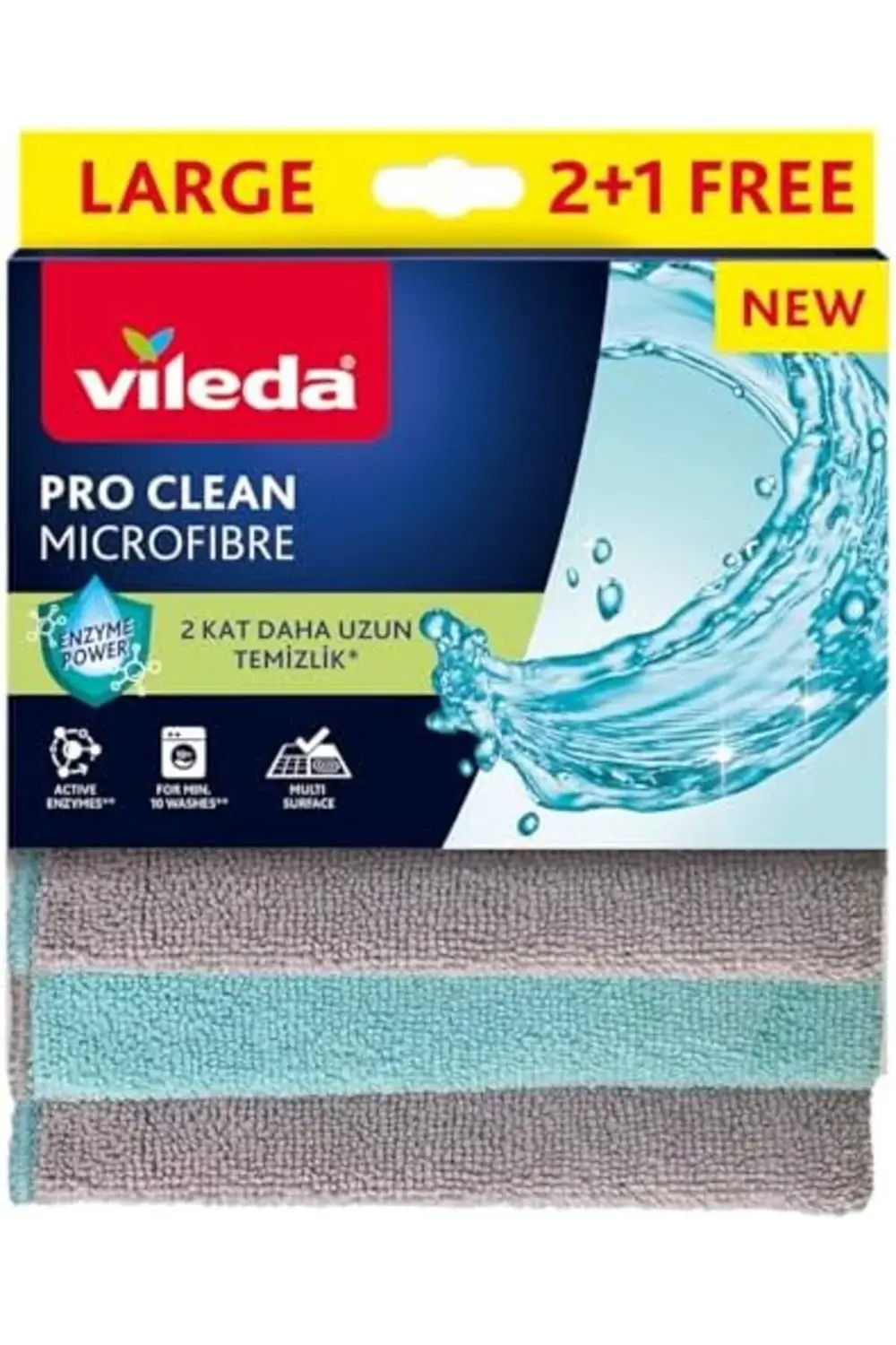 Pro Clean Aktif Enzimli Mikrofiber Temizlik Bezi, 3’lü Paket 1174