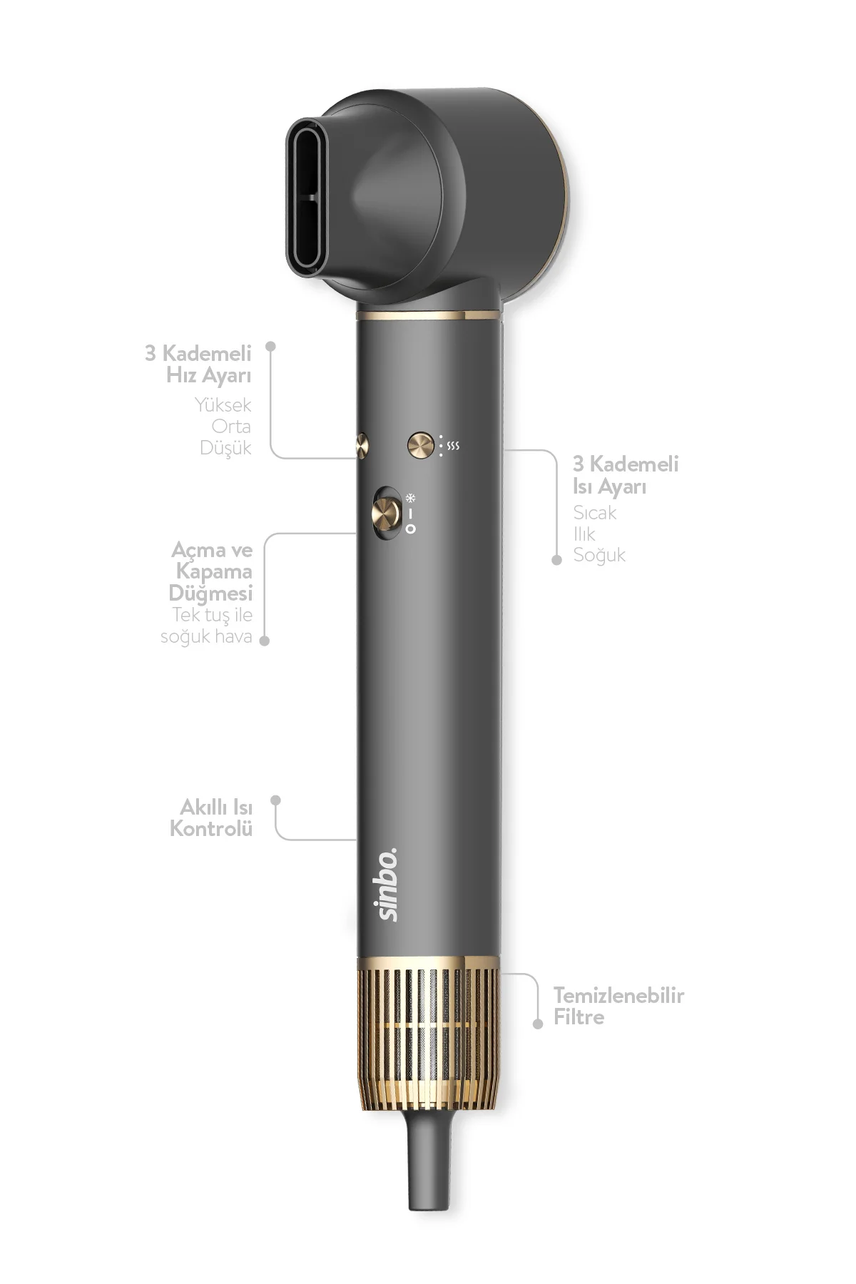 Pro Compact Uzun Multi-Styler Hava Üfleme 5in1 Bldc  Saç Şekillen