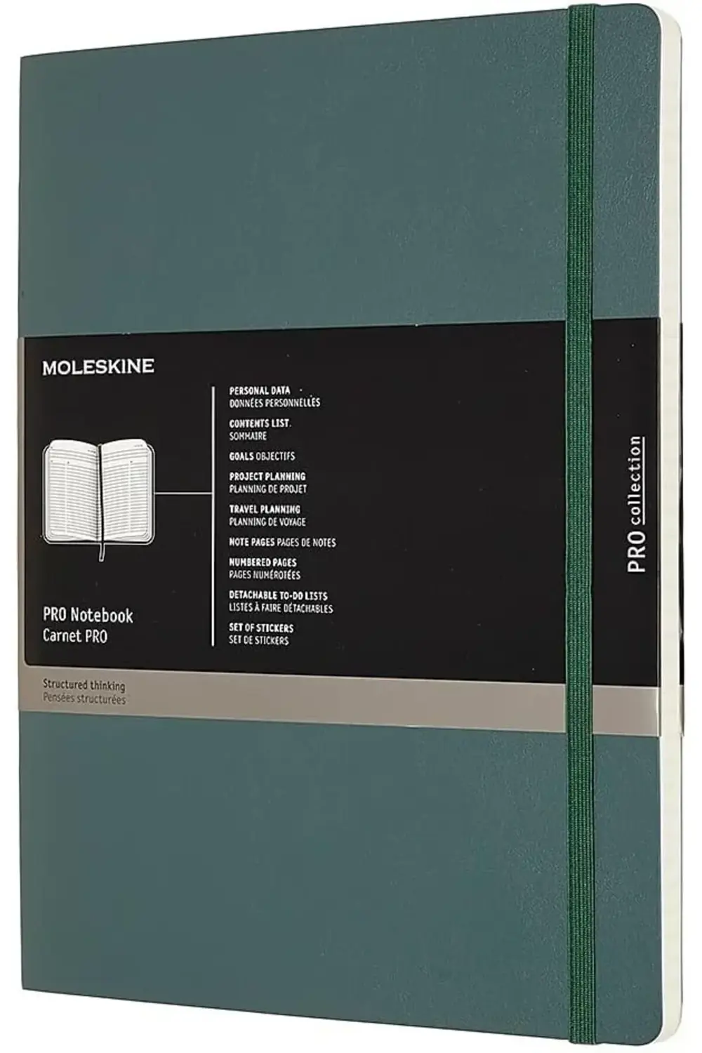 Pro Defter XL Boy Orman Yeşili Yumuşak Kapak 395519