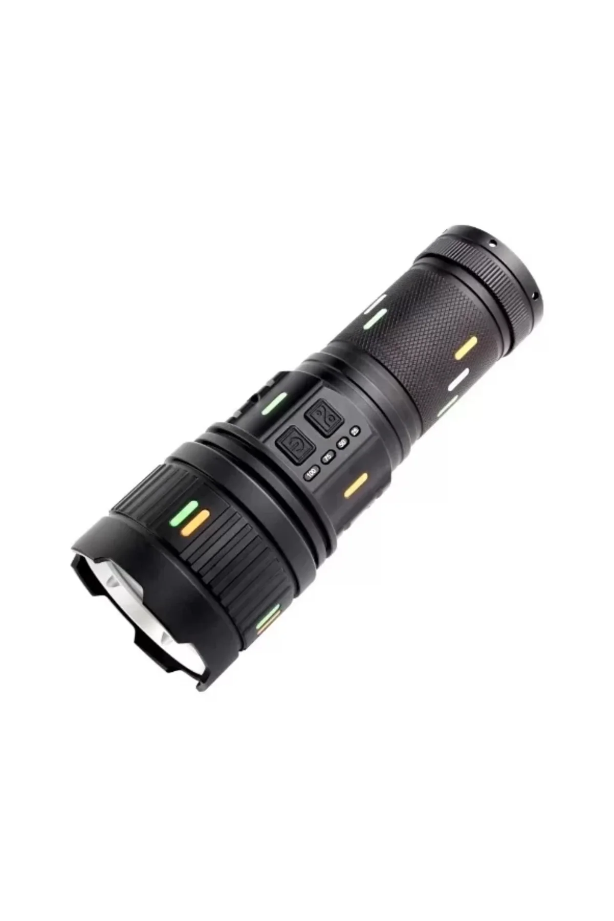 Pro F-3001 Alüminyum Tg Led Güç Göstergeli Type-c Şarjlı El Fener