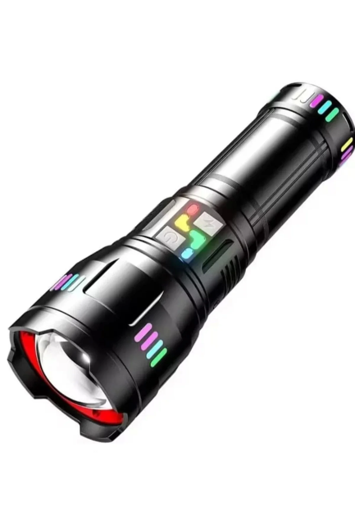 Pro F-3002 Alüminyum Tg Led Gece Şeritli Type-c Şarjlı El Feneri 