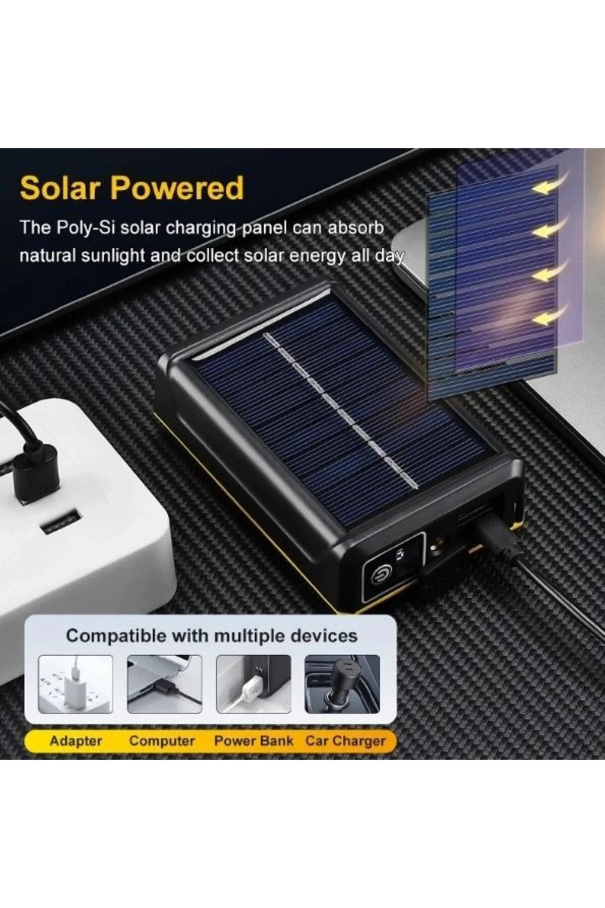 Pro F-3003 Alüminyum Pm10-tg Led Type-c Powerbank Ve Solar Şarjlı Pro F-3003 Alüminyum Pm10-tg Led Type-c Powerbank Ve Solar Şarjlı