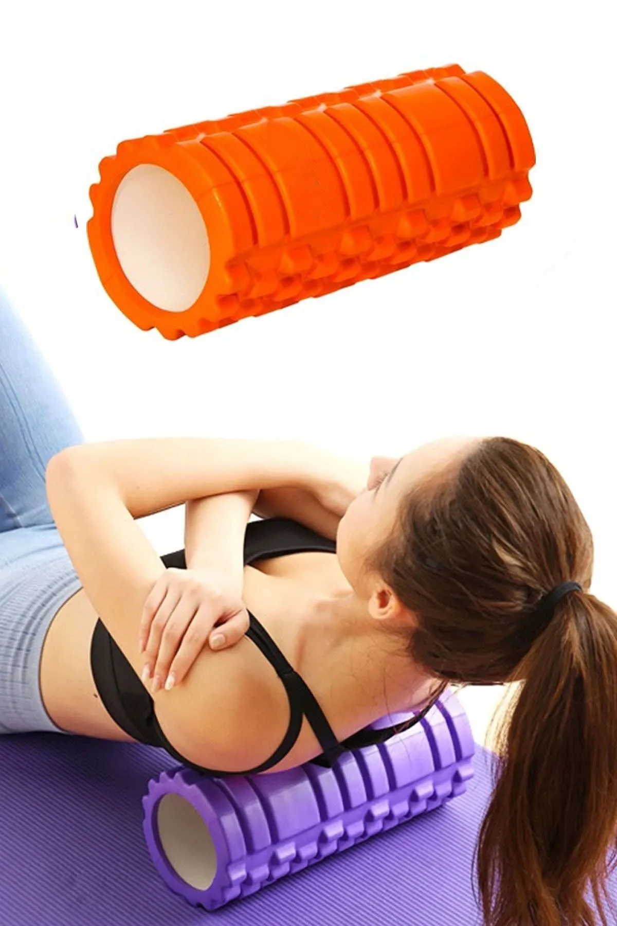 Pro Foam Roller Pilates Masaj Rulosu Köpüğü Fitness Yoga Roller T