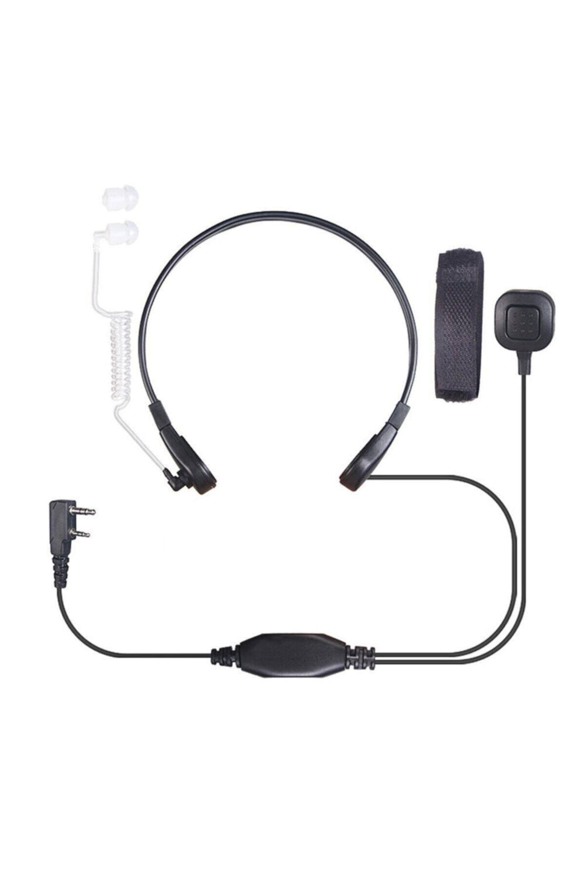 Pro Gizlenebilir El Telsizi Için Şeffaf Akustik Mikrofon Kulaklık