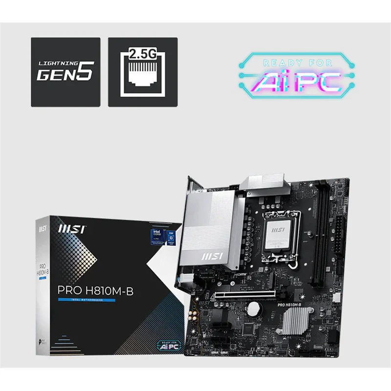 PRO H810M-B DDR5 Anakart – Intel 1851 Pin, 6400MHz RAM Desteği, M.2 & Micro ATX Fiyatı, Yorumları ve Özellikleri