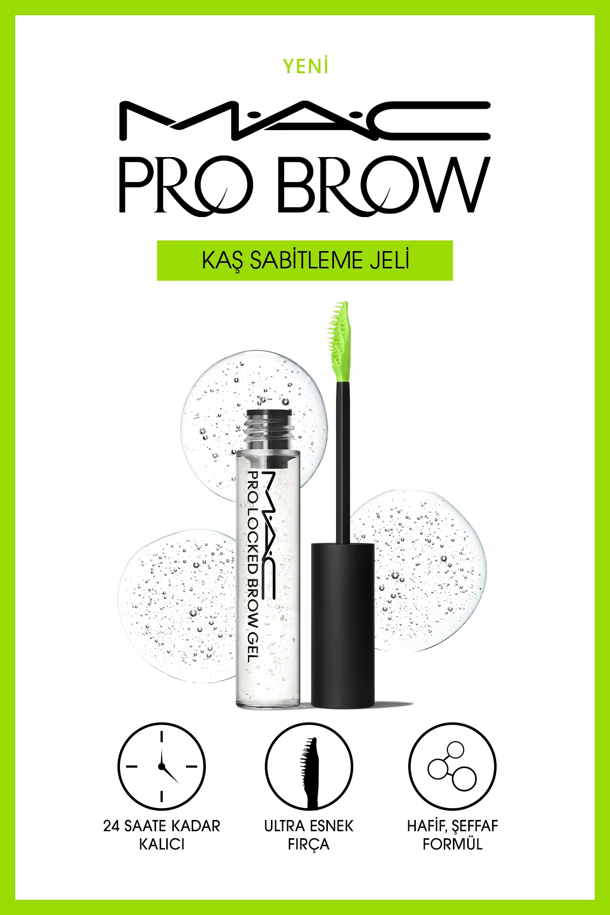Pro Locked Brow Gel - Clear 12 Saate Kadar Kalıcı Dökülme Yapmaya