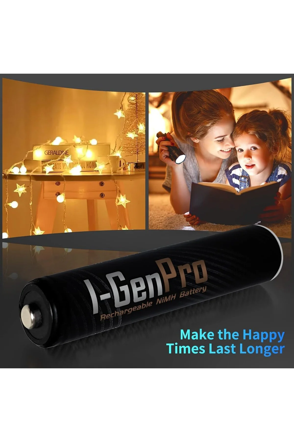 Pro P104 8 Adet AAA 1100 mAh Şarj Edilebilir İnce Kalem Pil 1.2V 
