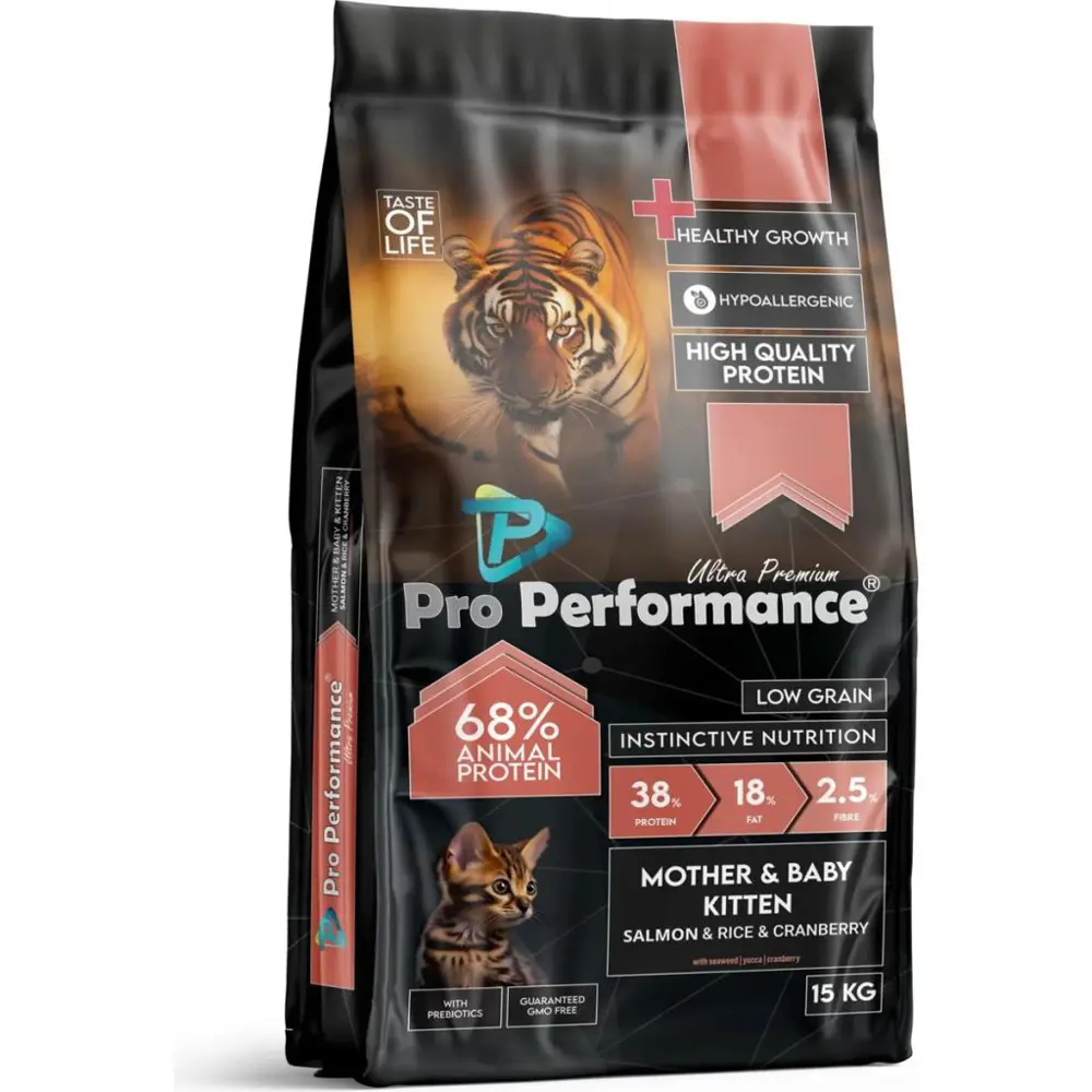 Pro Performance Mother&Baby Kitten Salmon-Rice 15 Kg