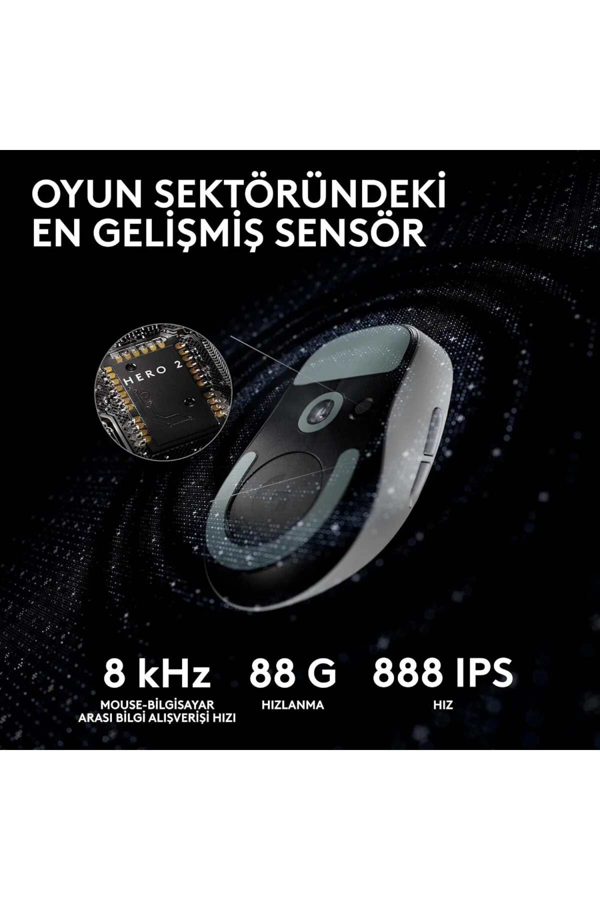 Pro X Superlight 2 Kablosuz Oyun Faresi, Beyaz Pro X Superlight 2 Kablosuz Oyun Faresi, Beyaz
