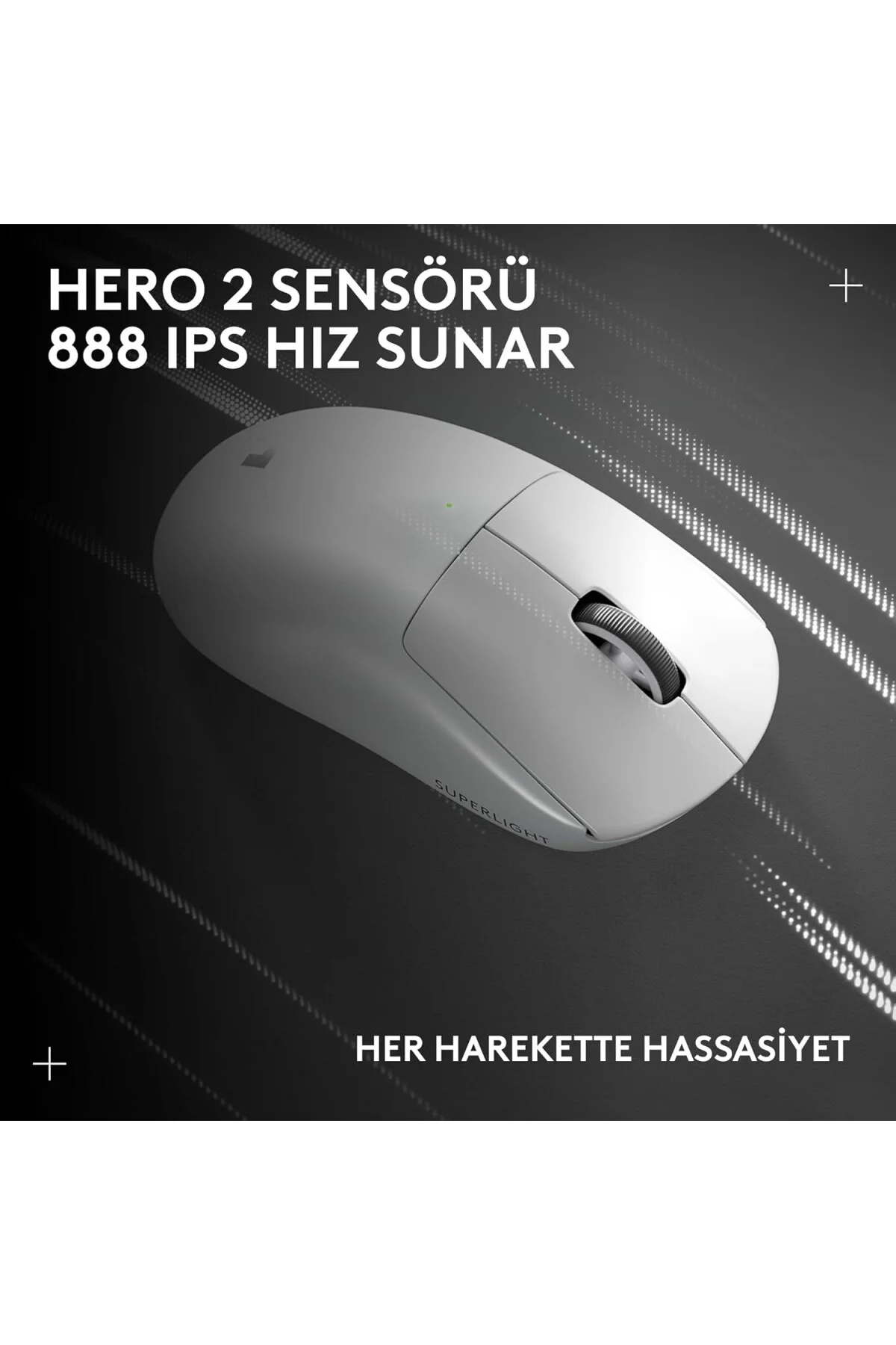 Pro X Superlight 2 Kablosuz Oyun Faresi, Beyaz Pro X Superlight 2 Kablosuz Oyun Faresi, Beyaz
