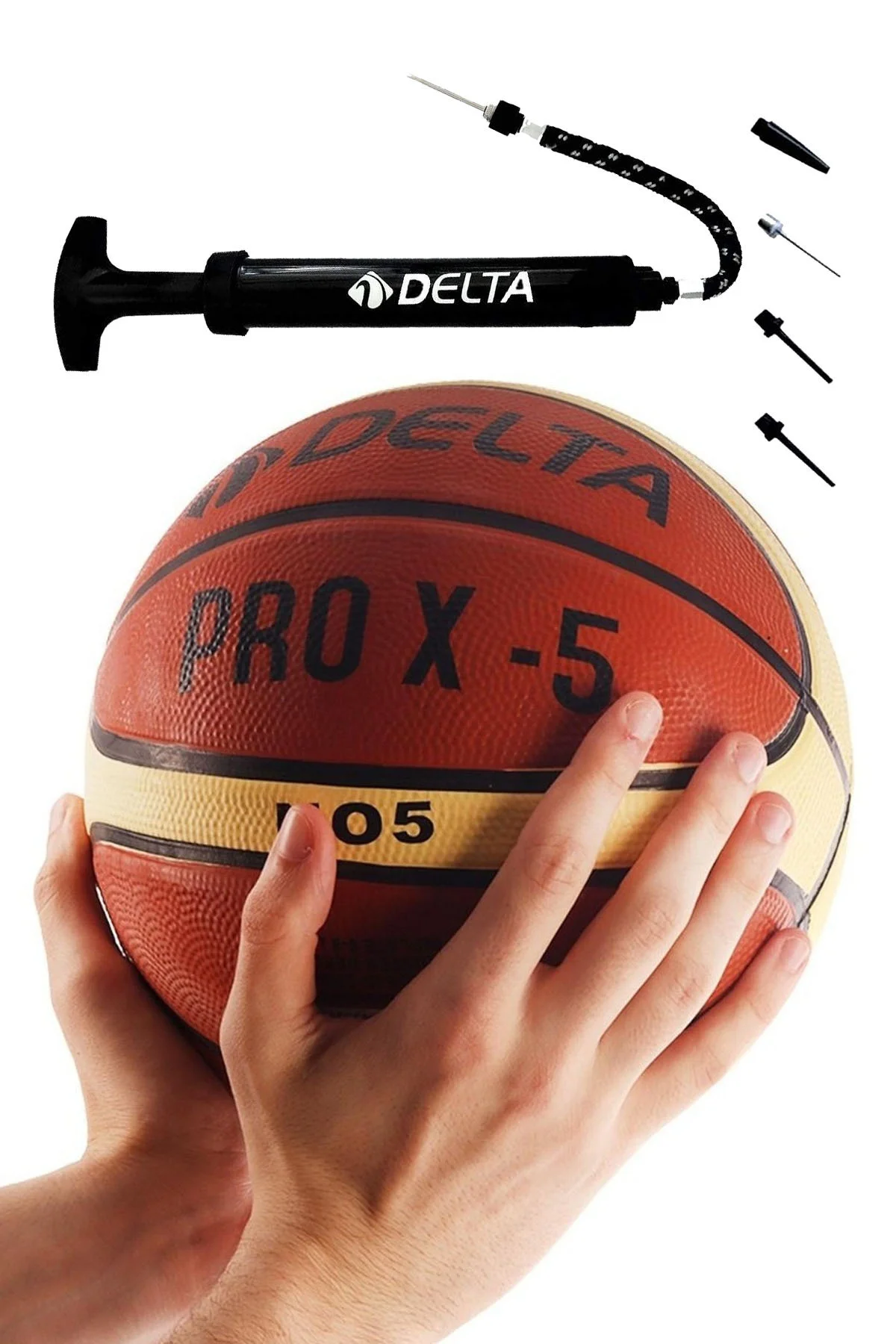 Pro x5 Basketbol Topu 5 No Basket Top Dura-Strong + Pompa – Okul 