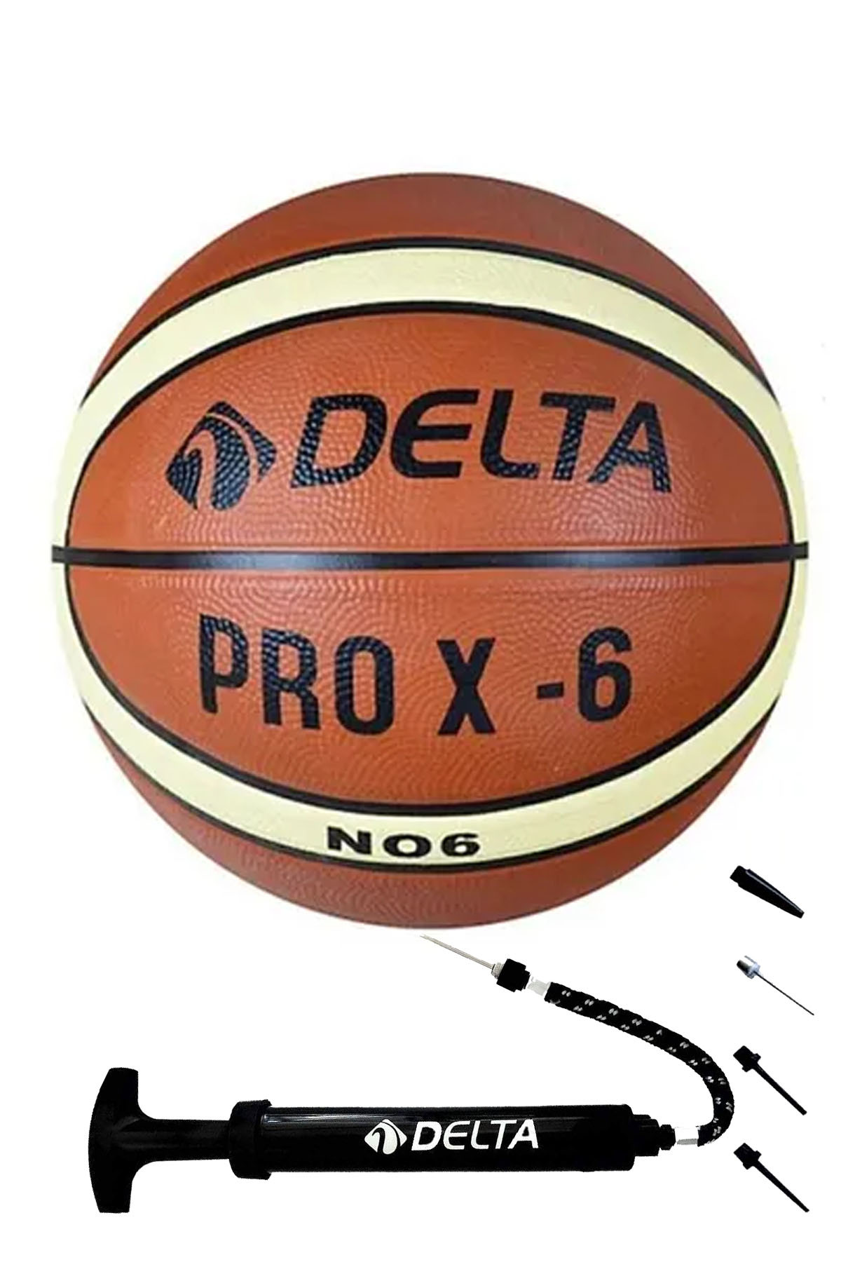 Pro x6 Basketbol Topu 6 No Basket Top Dura-Strong + Pompa – Okul