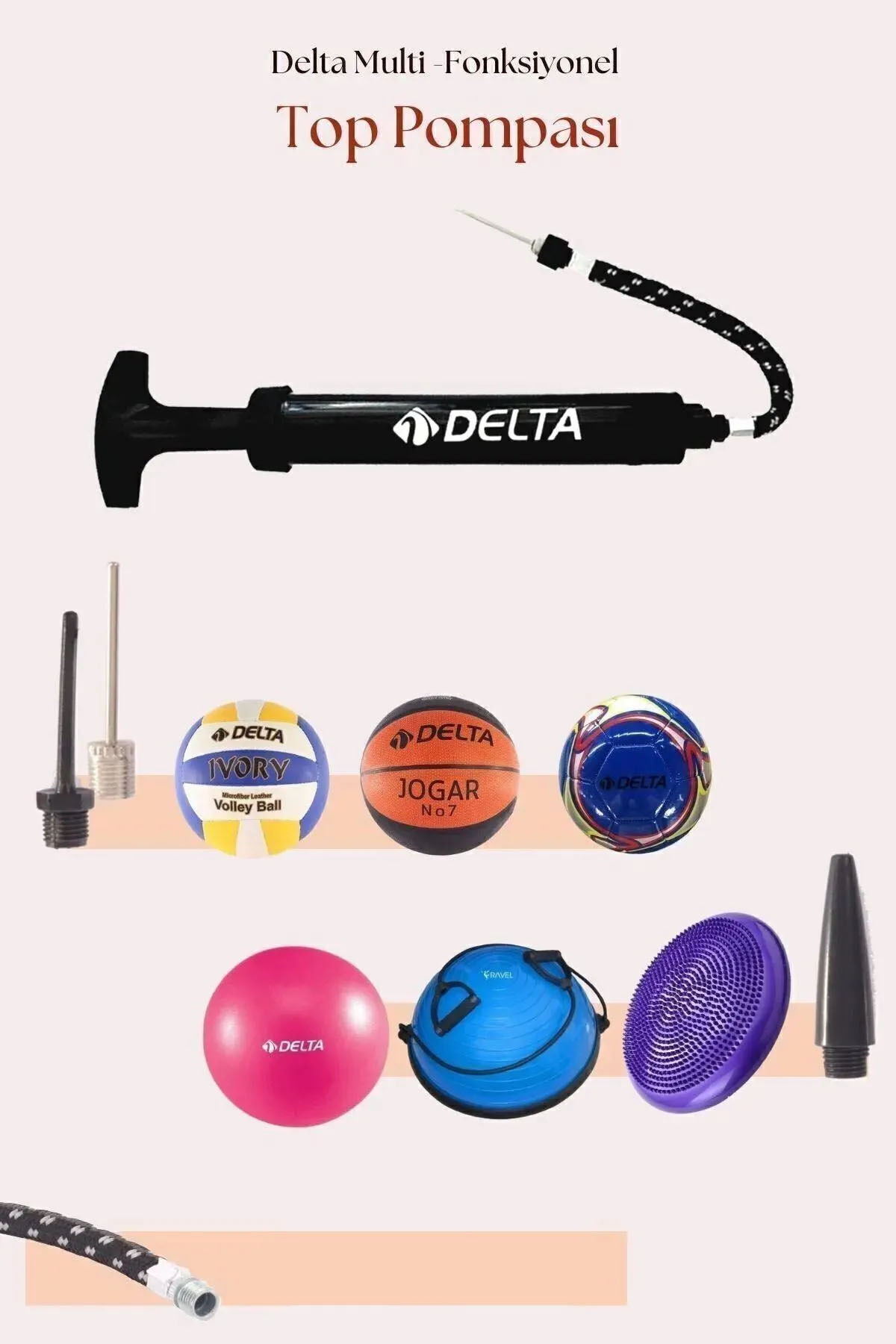 Pro x6 Basketbol Topu 6 No Basket Top Dura-Strong + Pompa – Okul