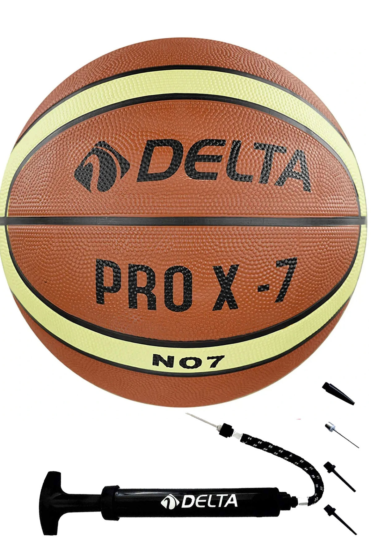Pro x7 Basketbol Topu 7 No Basket Top Dura-Strong + Pompa – Okul