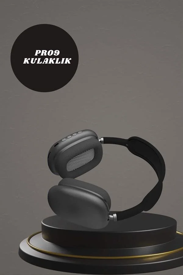 Pro9 Kulak Üstü Kulaklık ve Akıllı Saat - ANC Özelliği, 2.09 inç HD IPS Ekran, Bluetooth 5.0, Android iOS Uyumlu