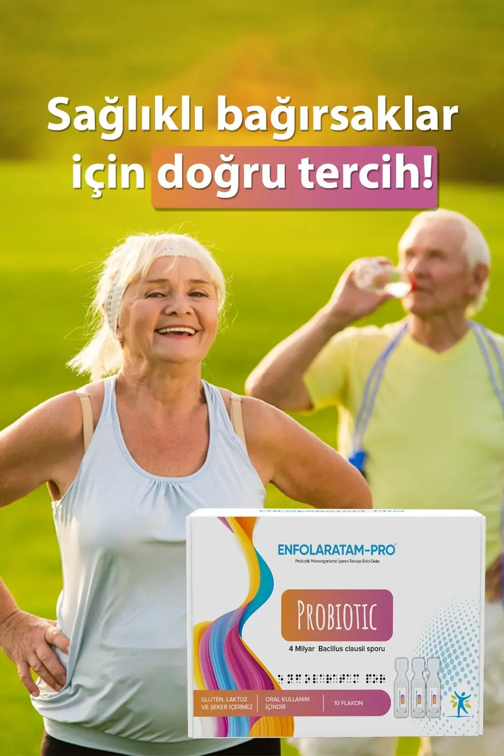 Probiotic Probiyotik Bacillus clausii sporları 4 Milyar Yetişkin