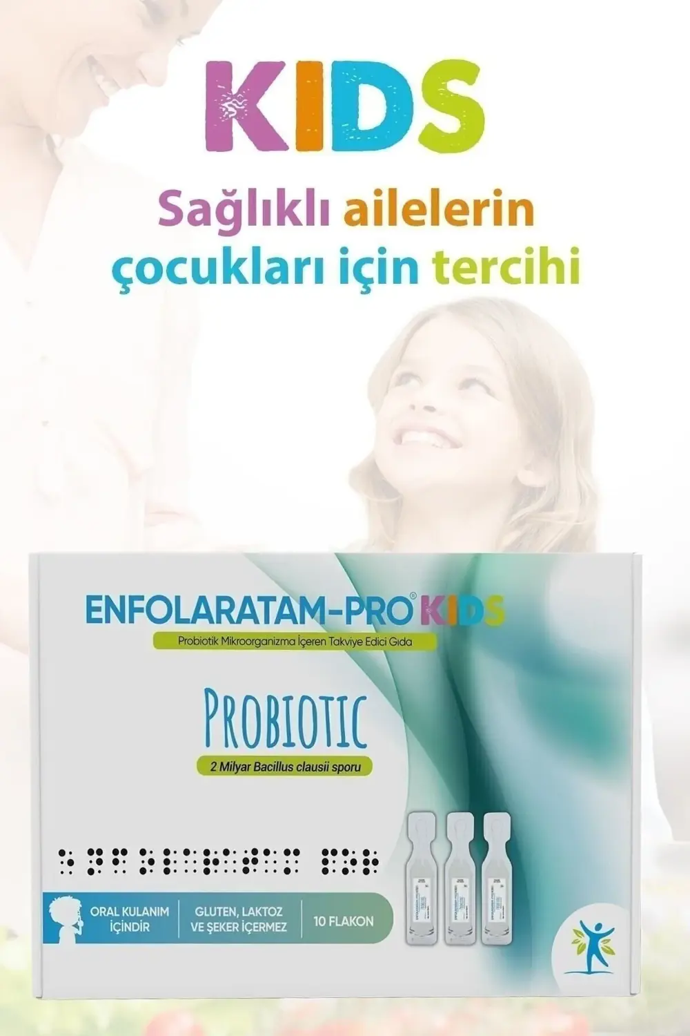 Probiotic Probiyotik Kıds 2 Milyar Bacillus Clausii 10 Flakon