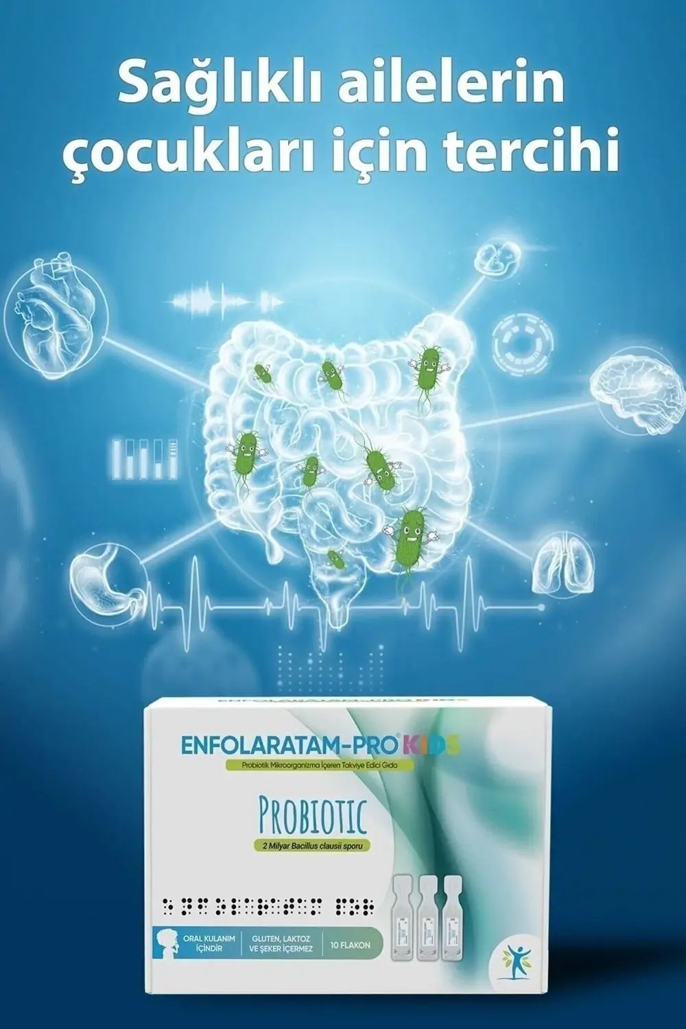 Probiotic Probiyotik Kıds 2 Milyar Bacillus Clausii 10 Flakon