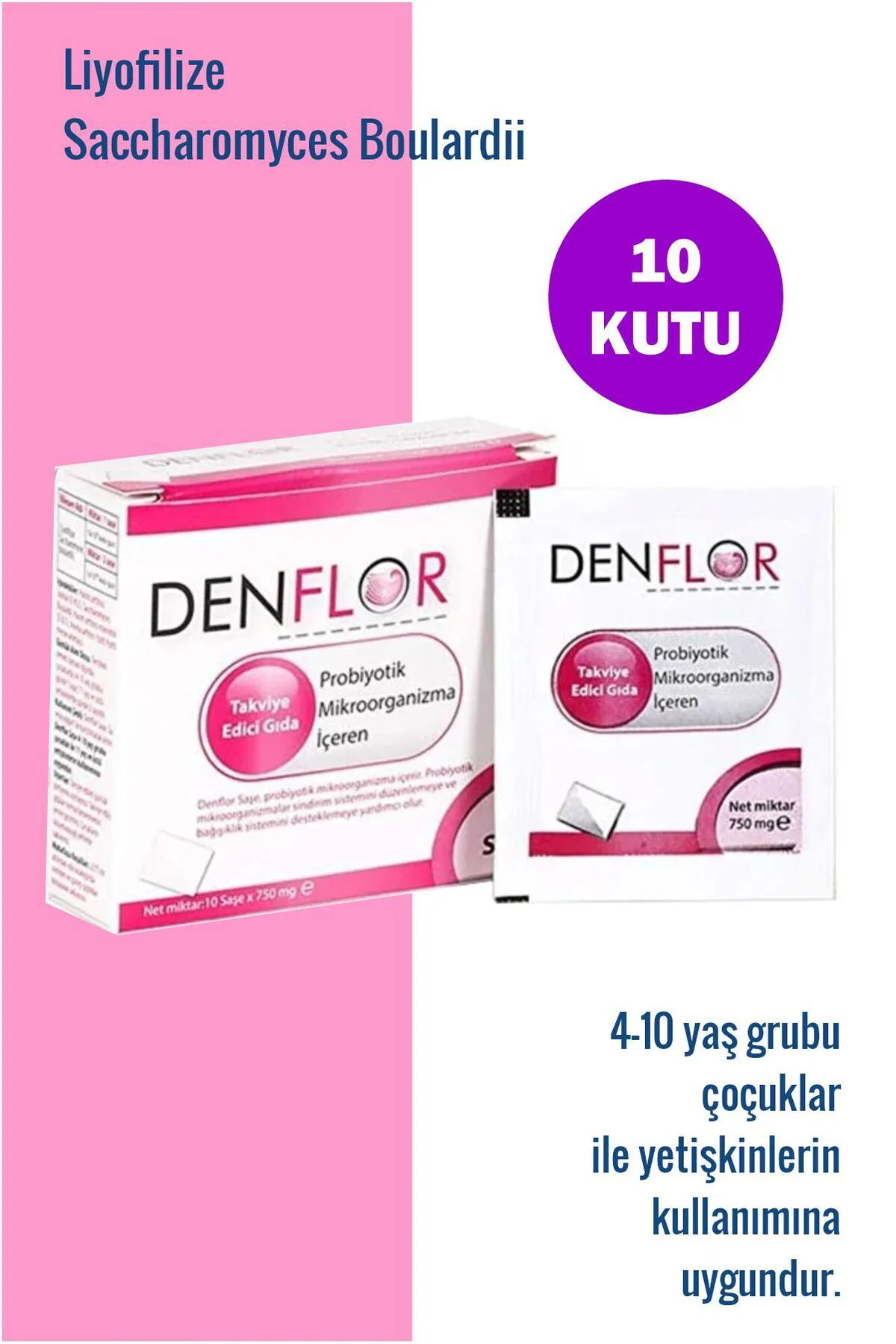 Probiyotik Içeren Takviye Edici Gıda 10 Saşe - 10 Adet