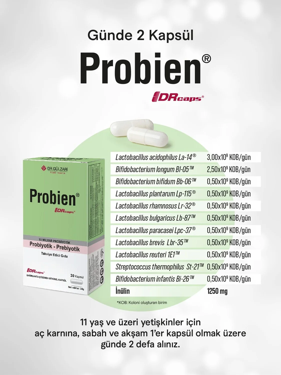 Probiyotik Prebiyotik 30 Kapsül - Eski Ambalaj