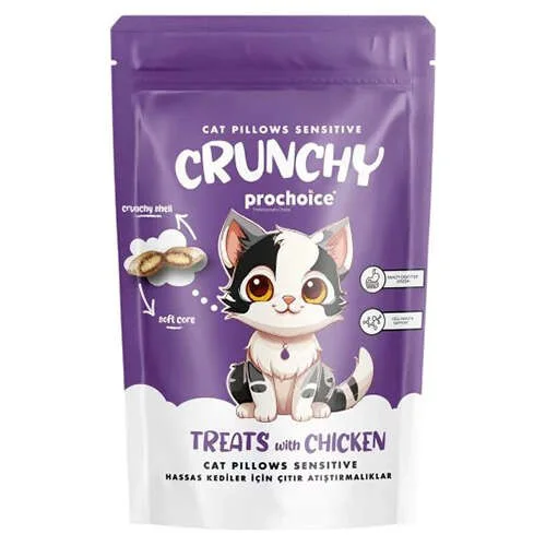 ProChoice Crunchy Sensitive Hassas Kediler İçin Tavuklu Kedi Ödül