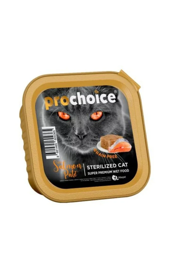 ProChoice Pate Sterilised Somonlu Tahılsız Ezme Kısır Kedi Konser