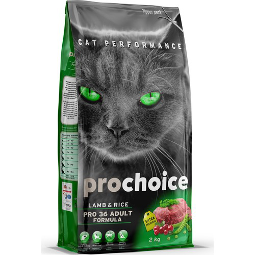 ProChoice Pro 36 Lamb Kuzu Etli Yetişkin Kedi Maması 2 kg ProChoice Pro 36 Lamb Kuzu Etli Yetişkin Kedi Maması 2 kg