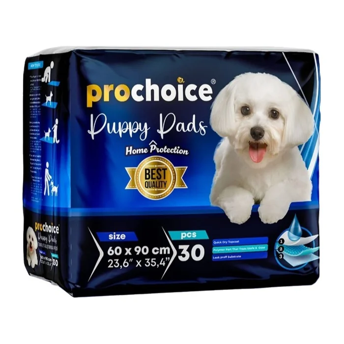 ProChoice Puppy Pad, Köpek Tuvalet Alıştırma Pedi 30lu Paket 60x9 ProChoice Puppy Pad, Köpek Tuvalet Alıştırma Pedi 30lu Paket 60x9
