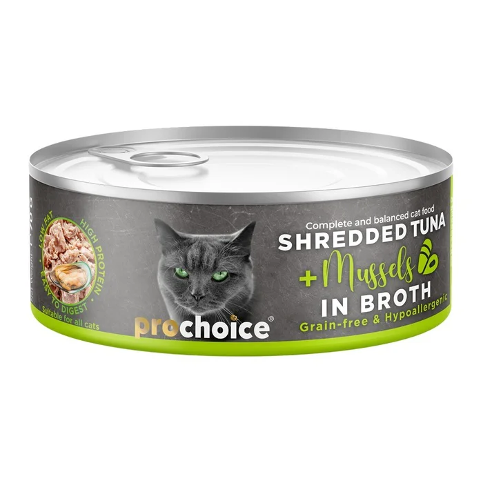 ProChoice Tiftiklenmiş Tuna Balıklı & Midyeli Yaş Kedi Maması 70 gr Fiyatı, Yorumları ve Özellikleri