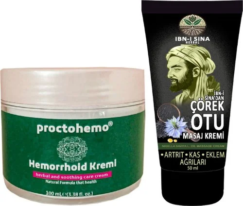 Proctohemo Bağcık ve Ibn-I Sina Çörek Otu Masaj Kremi Seti - Sırt Bel ve Eklem Ağrıları İçin Doğal Teskin Fiyatı, Yorumları ve Özellikleri
